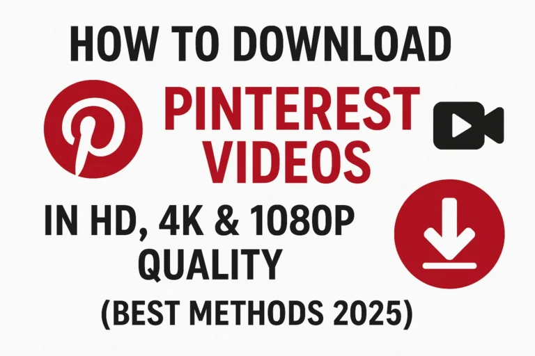 How to Download Pinterest Videos in HD, 4K & 1080p Quality (Best Methods 2025).