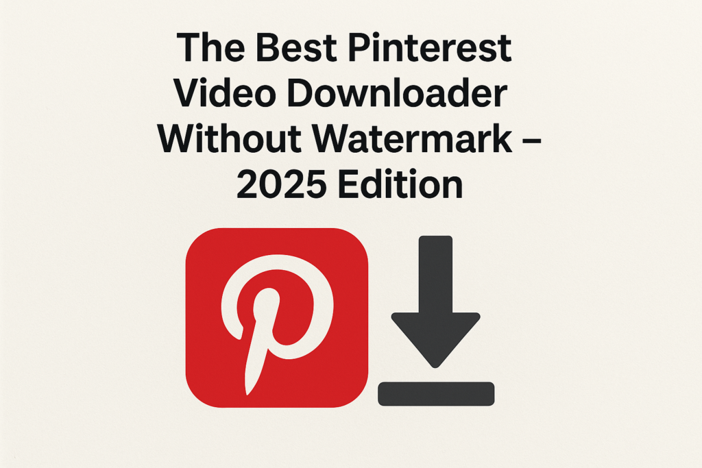 The Best Pinterest Video Downloader Without Watermark
