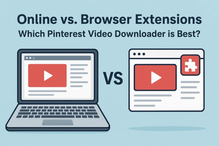 Online vs. Browser Extensions – Which Pinterest Video Downloader is Best?