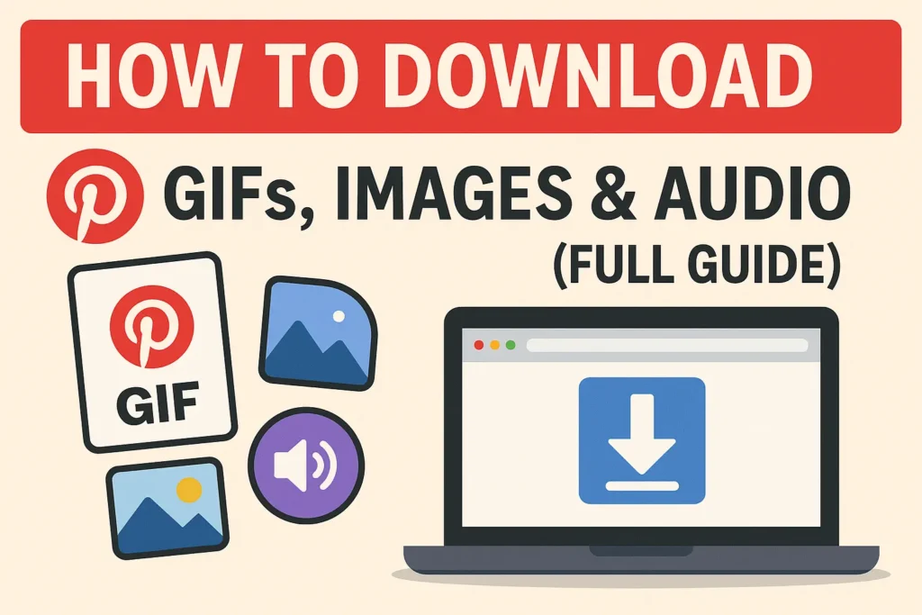 Pinterest has evolved from a simple digital pin board into one of the world’s most popular visual discovery platforms. People should know how they can Download Pinterest GIFs, Images & Audio. With millions of users pinning and sharing high-quality images, GIFs, and videos daily, Pinterest is now a treasure trove for visual inspiration, DIY tips, fashion ideas, and even educational content.