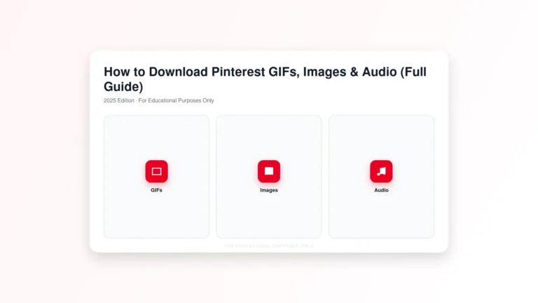 How to Download Pinterest GIFs, Images & Audio (Full Guide)
