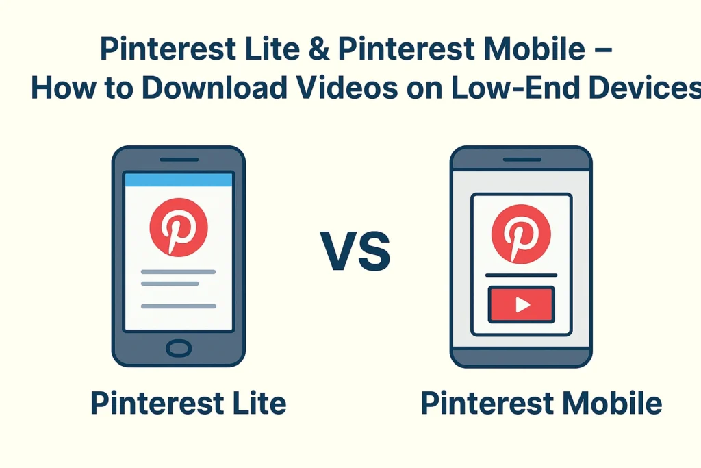 Pinterest Lite & Pinterest Mobile – How to Download Videos on Low-End Devices