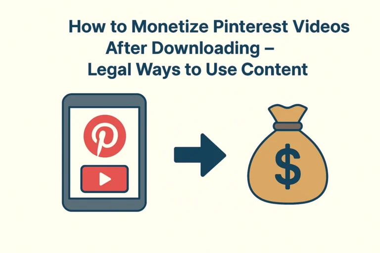 Monetize Pinterest Videos After Downloading