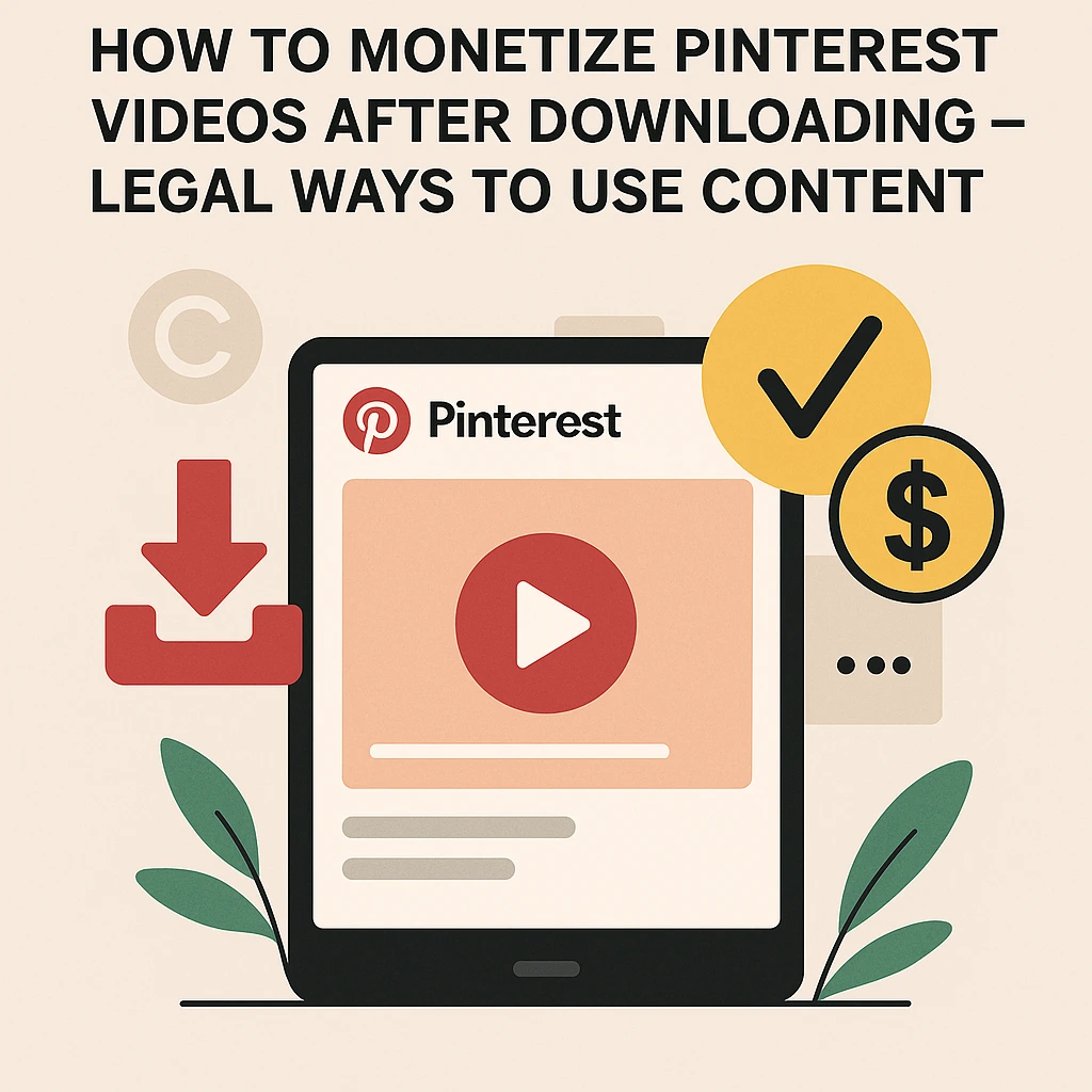 In the evolving world of content creation, Pinterest has emerged as one of the most powerful platforms for visual discovery and engagement. But people does not know How to Monetize Pinterest Videos After Downloading – Legal Ways to Use Content. With its growing emphasis on short-form and long-form videos, creators and businesses alike are leveraging Pinterest to influence trends, inspire audiences, and drive conversions.