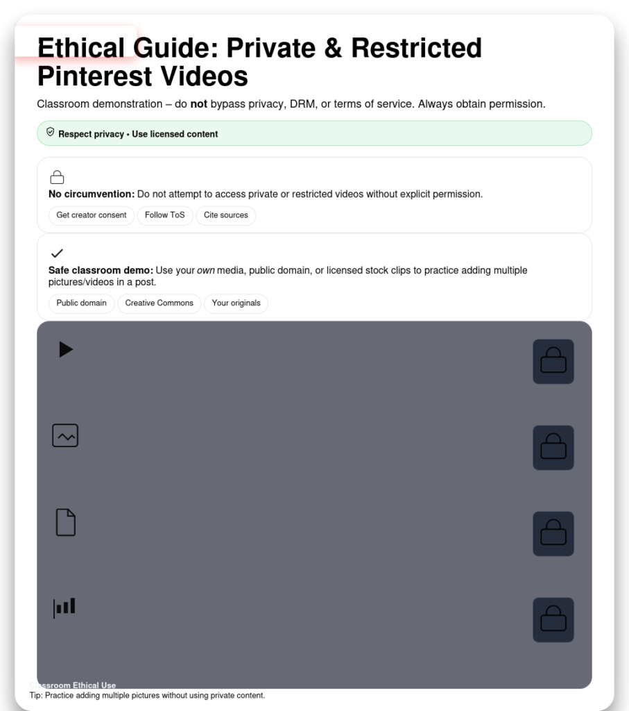 Download Private & Restricted Pinterest Videos