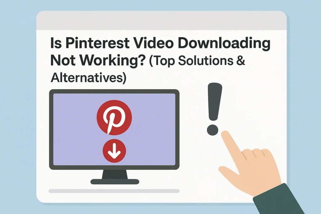 Pinterest Video Downloader Not Working? (Top Solutions & Alternatives)