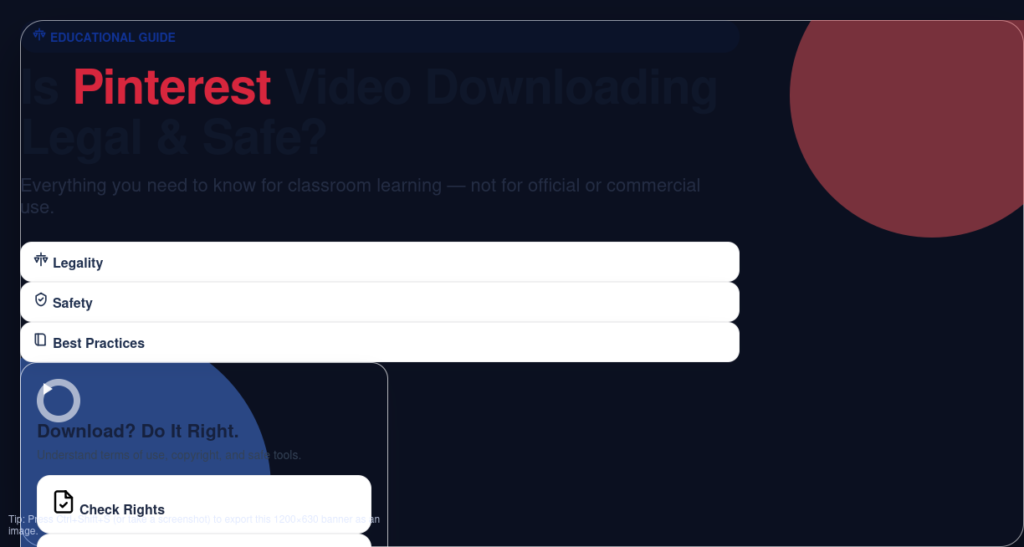 Is Pinterest Video Downloading Legal & Safe? (Everything You Need to Know)