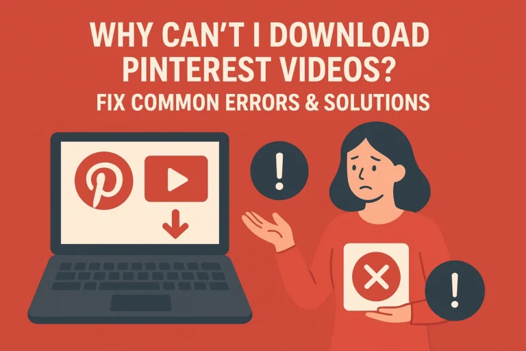 Why Can’t I Download Pinterest Videos? (Fix Common Errors & Solutions)