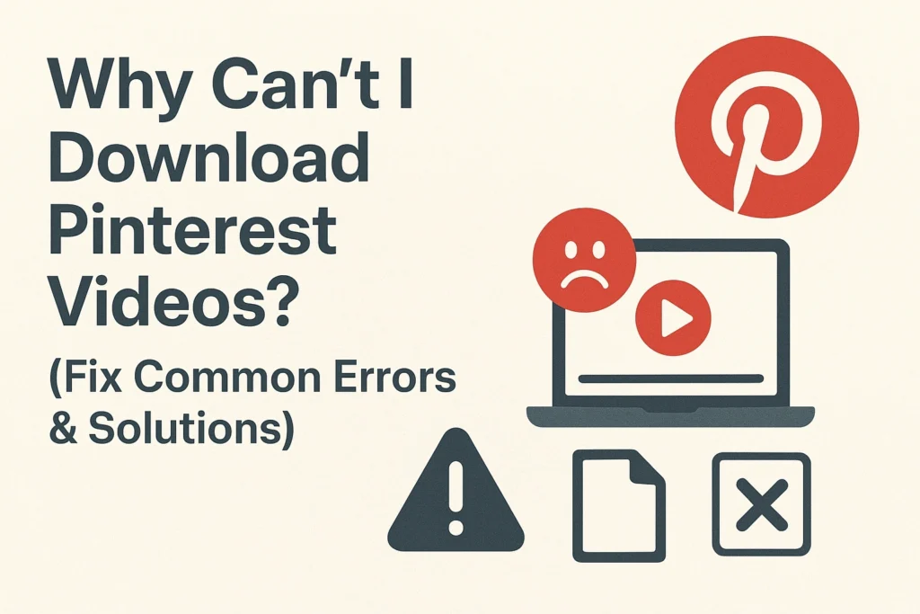 Why Can’t I Download Pinterest Videos? (Fix Common Errors & Solutions)