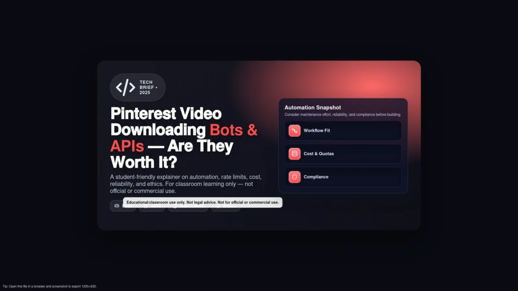 Pinterest Video Downloading Bots & APIs – Are They Worth It?