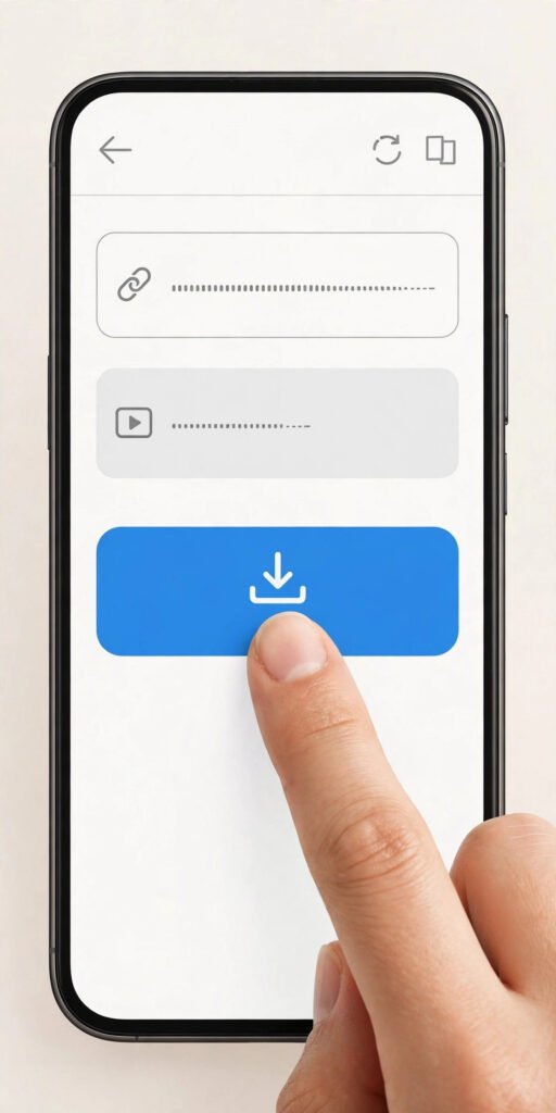Copy Pinterest video link on iPhone Safari browser